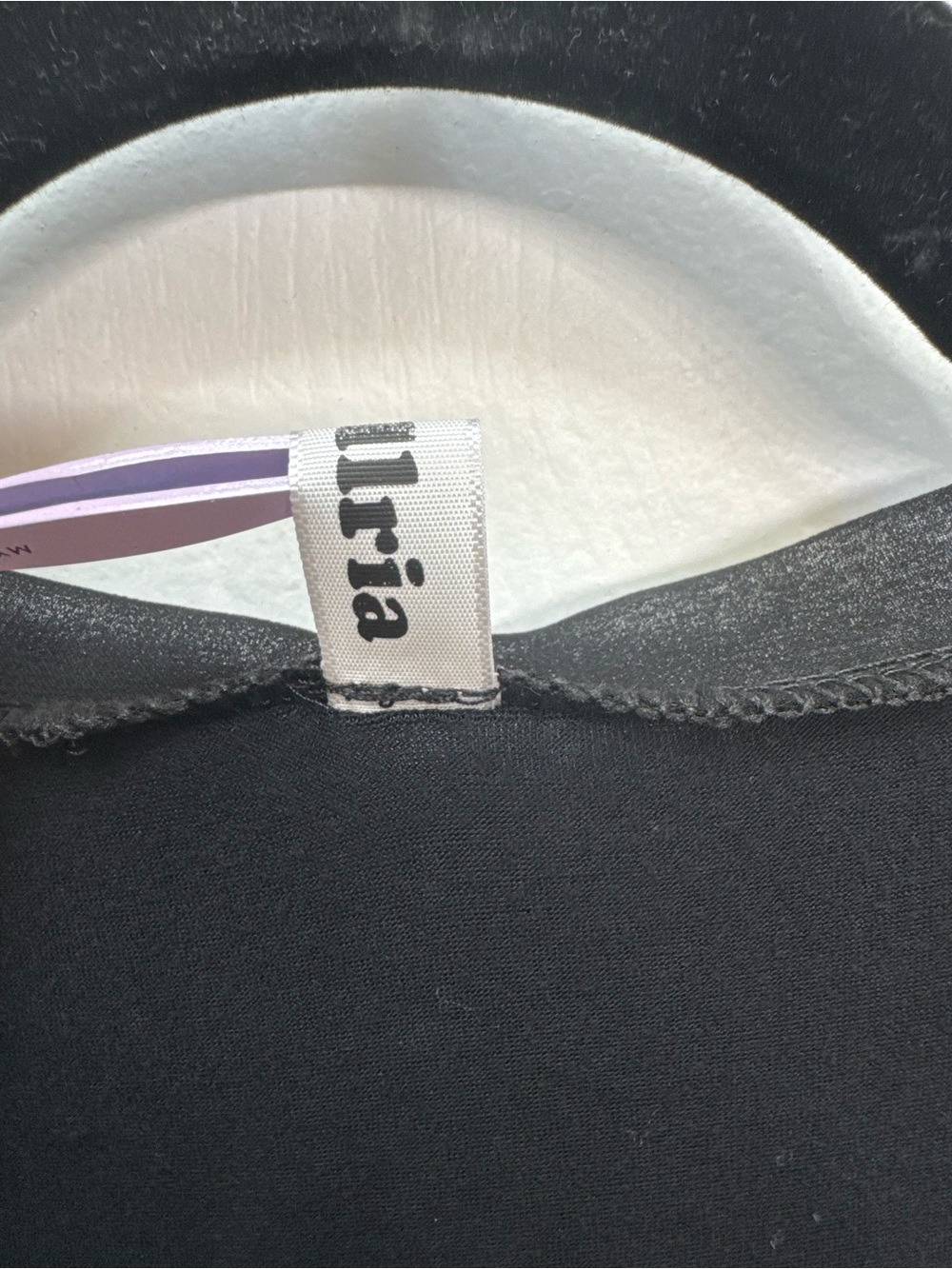 Black Tie-Front Lounge Robe with Ruffle Trim - Picture 4 of 7